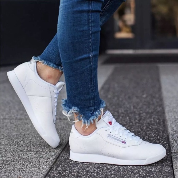 Reebok Classic Princess Trainer White Leather Trainers Sneakers Athletic Shoes - Picture 12 of 12